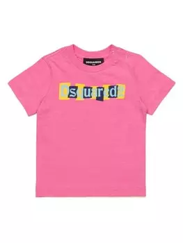 DSQUARED2 KIDS футболка с логотипом, розовый