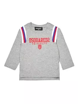 Dsquared2 Kids футболка с логотипом, серый
