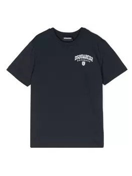 DSQUARED2 KIDS футболка с логотипом, синий