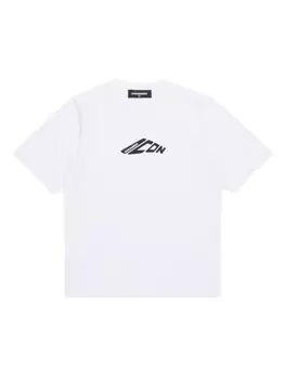 DSQUARED2 KIDS футболка с принтом Icon, белый