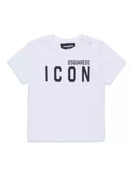 DSQUARED2 KIDS футболка с принтом Icon, белый