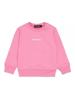 DSQUARED2 KIDS хлопковая толстовка, розовый
