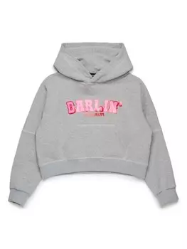 DSQUARED2 KIDS худи Darlin' с логотипом, серый