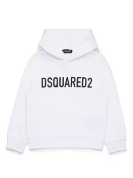 DSQUARED2 KIDS худи с логотипом, белый