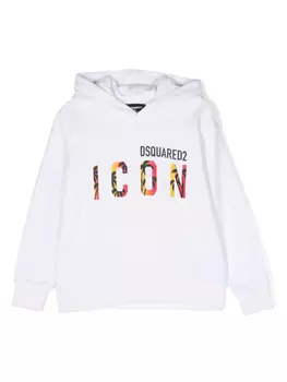 DSQUARED2 KIDS худи с логотипом Icon, белый