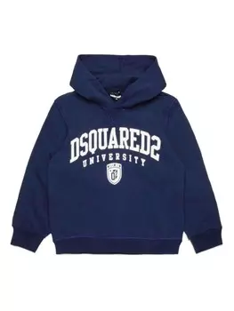 DSQUARED2 KIDS худи с логотипом, синий