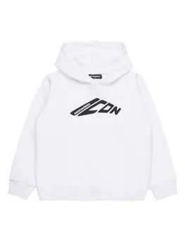 DSQUARED2 KIDS худи с принтом Icon, белый