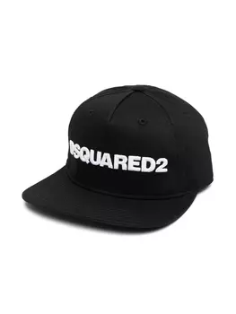 Dsquared2 Kids кепка с вышитым логотипом, черный