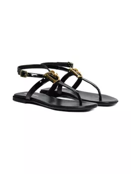 DSQUARED2 KIDS кожаные сандалии, черный