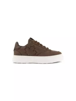 Dsquared2 Kids кроссовки DSQUARED2 KIDS из замши с кленовым листом, коричневый