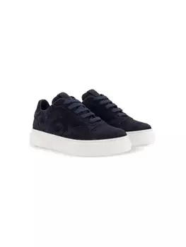 Dsquared2 Kids кроссовки DSQUARED2 KIDS из замши с кленовым листом, синий