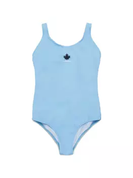 DSQUARED2 KIDS купальник с логотипом, синий