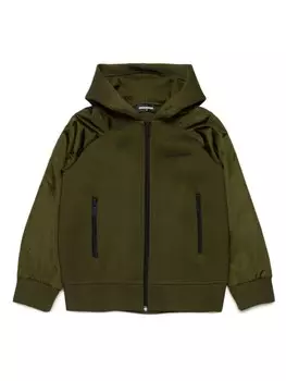 DSQUARED2 KIDS куртка с контрастными рукавами, зеленый