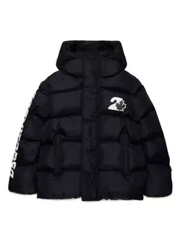 DSQUARED2 KIDS куртка с логотипом, черный