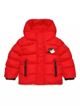 DSQUARED2 KIDS куртка с логотипом, красный
