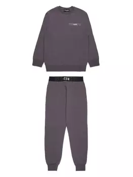 DSQUARED2 KIDS пижама с логотипом, фиолетовый