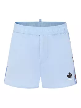 DSQUARED2 KIDS плавки-шорты с логотипом, синий