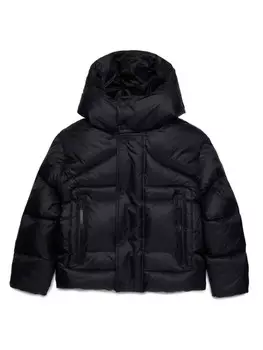 DSQUARED2 KIDS пуховик с капюшоном, черный