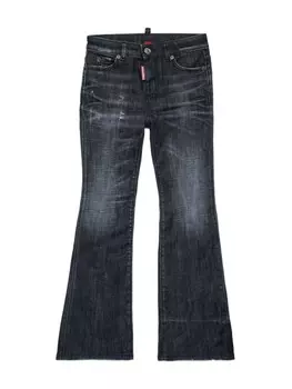 DSQUARED2 KIDS расклешенные джинсы средней посадки, черный