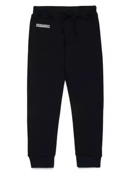 DSQUARED2 KIDS спортивные брюки с логотипом, черный