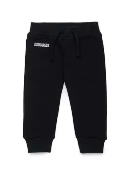 DSQUARED2 KIDS спортивные брюки с логотипом, черный