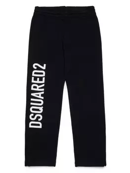 DSQUARED2 KIDS спортивные брюки с логотипом, черный