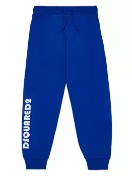 Dsquared2 Kids спортивные брюки с логотипом, синий