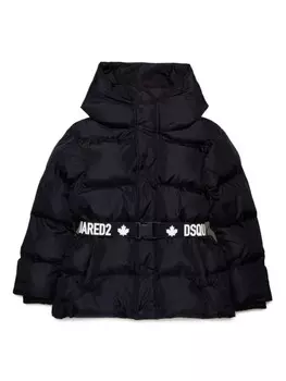 DSQUARED2 KIDS стеганая куртка, черный