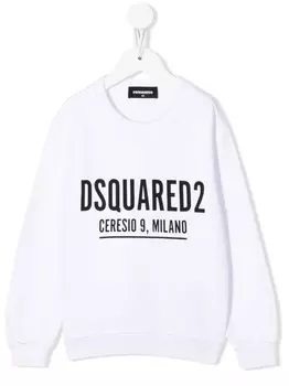 DSQUARED2 KIDS толстовка с логотипом, белый