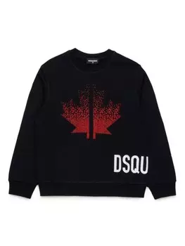 DSQUARED2 KIDS толстовка с логотипом, черный
