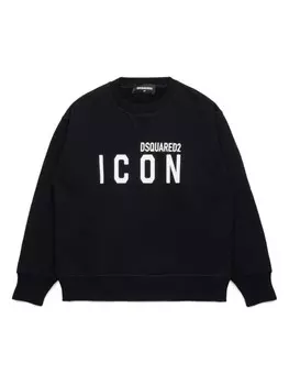 DSQUARED2 KIDS толстовка с логотипом, черный