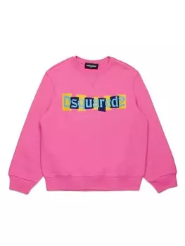 DSQUARED2 KIDS толстовка с логотипом, розовый