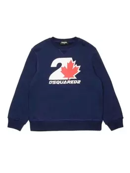 DSQUARED2 KIDS толстовка с логотипом, синий