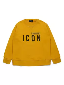 DSQUARED2 KIDS толстовка с принтом Icon, желтый
