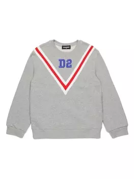 Dsquared2 Kids толстовка с вышитым логотипом, серый