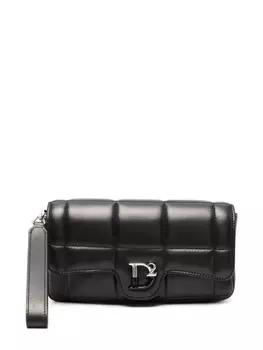 Dsquared2 клатч с логотипом, черный