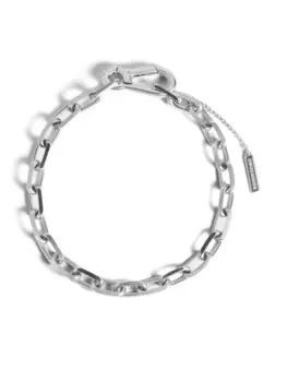 DSQUARED2 колье Carabiner, серебряный