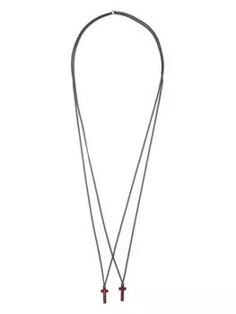 DSQUARED2 колье с подвеской, черный