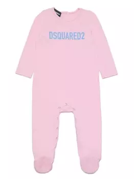 Dsquared2 комбинезон с логотипом, розовый