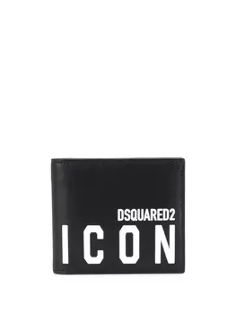 Dsquared2 кошелек с логотипом Icon, черный