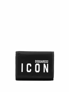 Dsquared2 кошелек с логотипом Icon, черный
