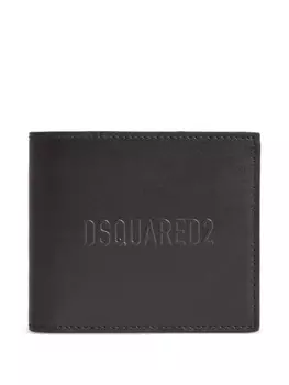 DSQUARED2 кошелек с тисненым логотипом, черный