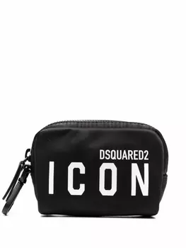 Dsquared2 косметичка с логотипом, черный