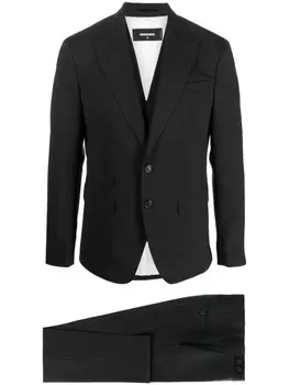 Dsquared2 костюм-тройка в тонкую полоску, серый