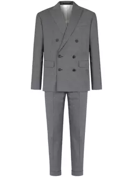 Dsquared2 костюм Wallstreet с двубортным пиджаком, серый