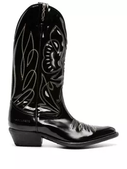 Dsquared2 ковбойские сапоги, черный