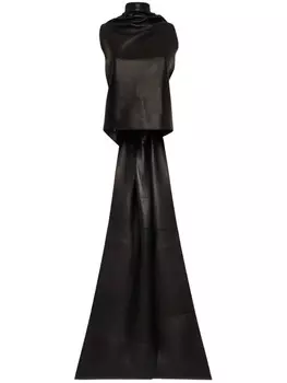 DSQUARED2 Кожаная блузка Obi, черный