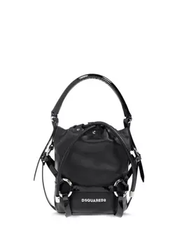 DSQUARED2 кожаная сумка-ведро, черный