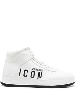 DSQUARED2 кожаные кроссовки, белый