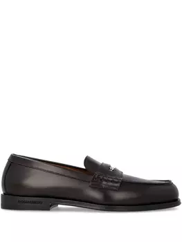 DSQUARED2 кожаные мокасины, красный